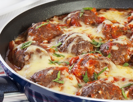 Roasted Cheese Meatballs