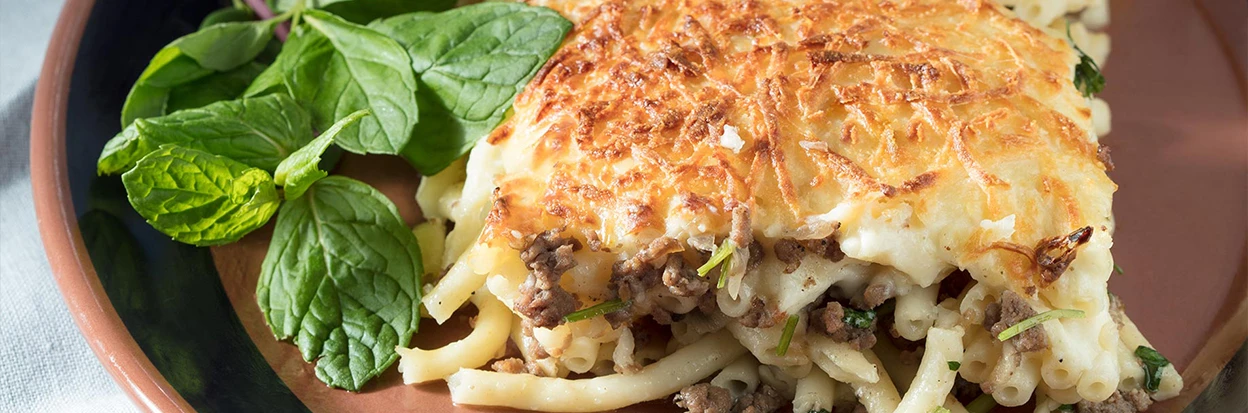 Kaşar Peynirli Kıymalı Fırın Makarna