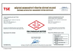  ISO 10002 Müşteri Şikayetleri Memnuniyeti Yönetim Sistemi